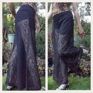 Black Crochet Pants Kenneth Cole Reaction Sz S